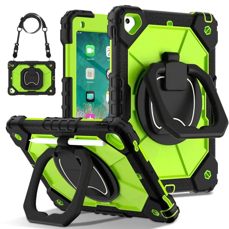 Contrast Color Robot Silicone Hybrid PC Tablet Case For iPad 10.2 2021 / 2020 / 2019 For iPad Air / Air 2 / 9.7