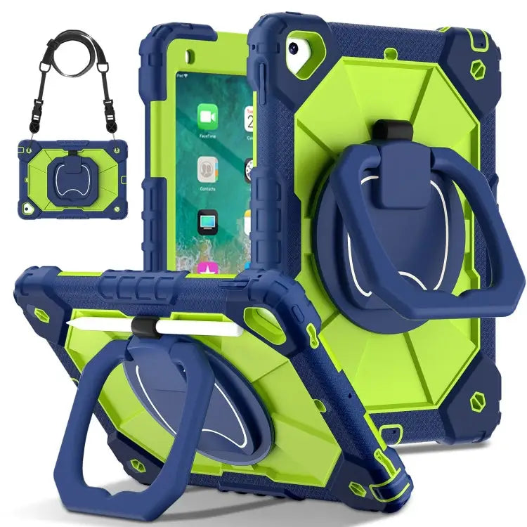 Contrast Color Robot Silicone Hybrid PC Tablet Case For iPad 10.2 2021 / 2020 / 2019 For iPad Air / Air 2 / 9.7