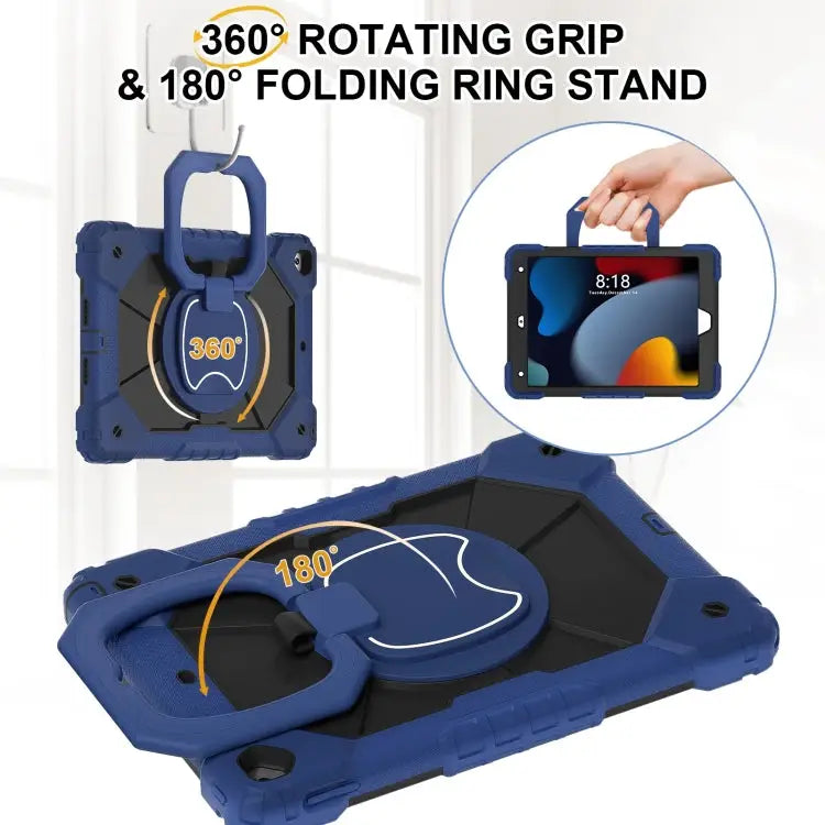 Contrast Color Robot Silicone Hybrid PC Tablet Case For iPad 10.2 2021 / 2020 / 2019 For iPad Air / Air 2 / 9.7