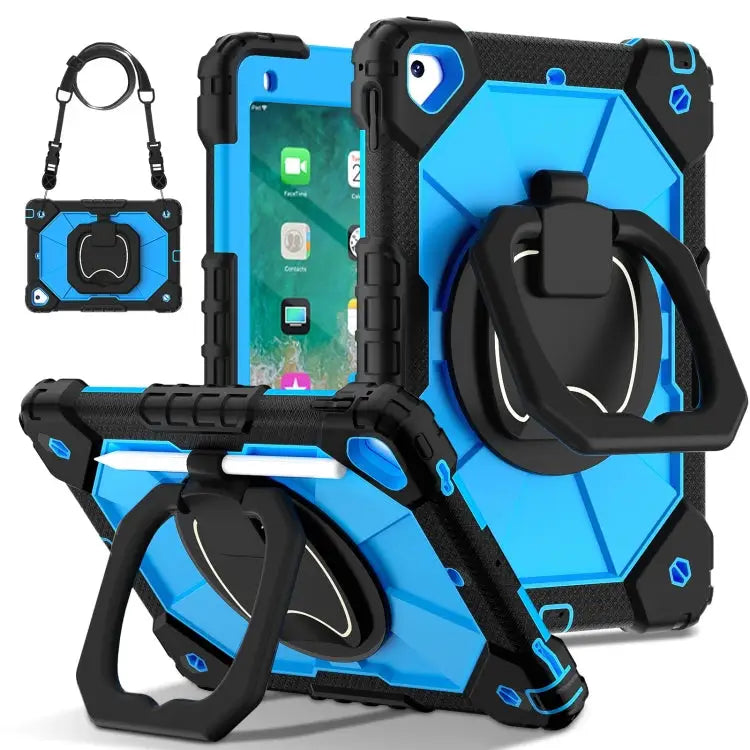 Contrast Color Robot Silicone Hybrid PC Tablet Case For iPad 10.2 2021 / 2020 / 2019 For iPad Air / Air 2 / 9.7