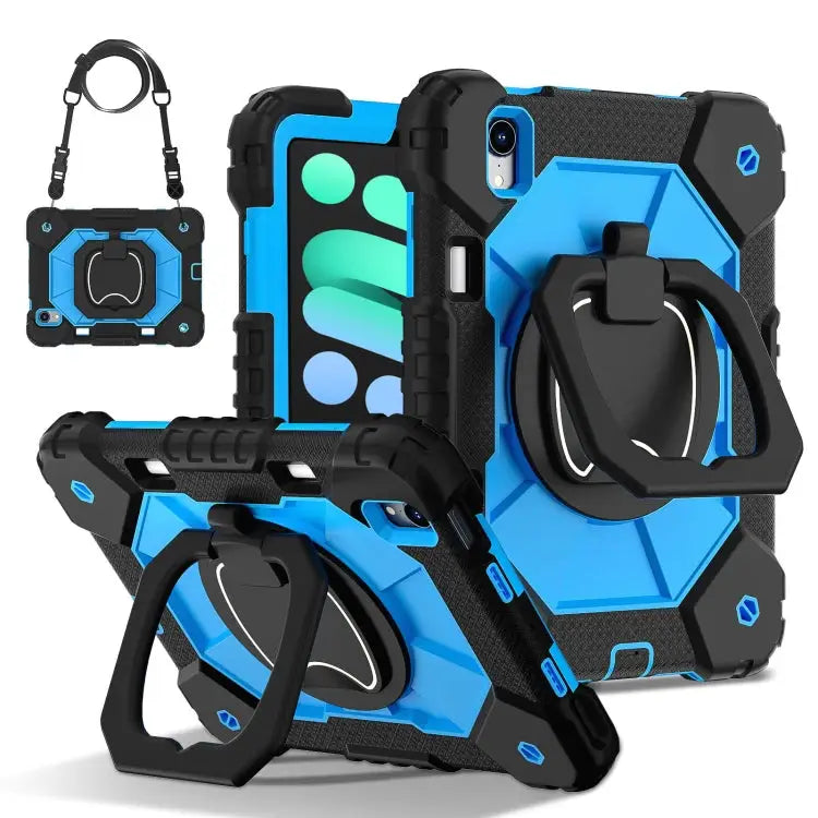 Contrast Color Robot Silicone Hybrid PC Tablet Case For iPad Pro 11 2024 For iPad Pro 11 2022 / Air 10.9 2022