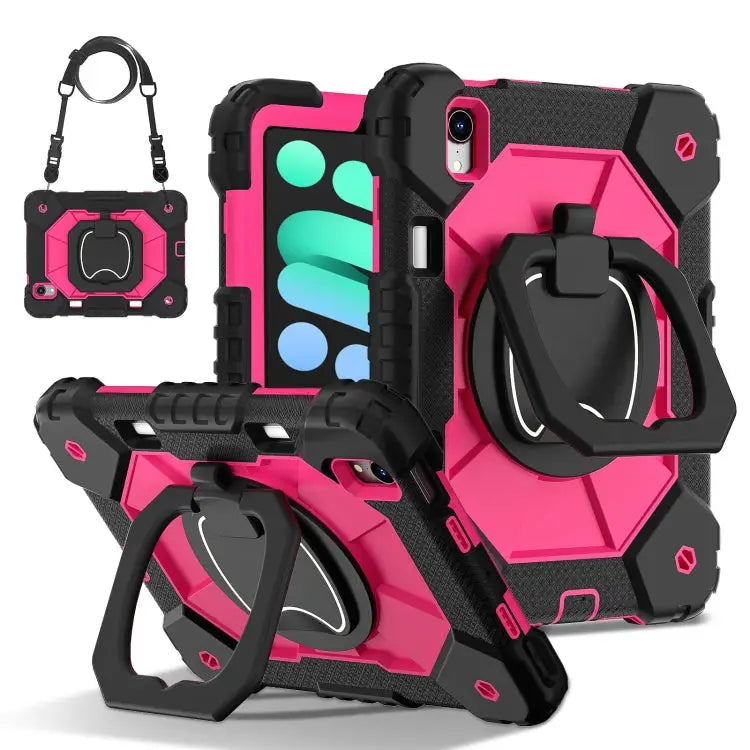 Contrast Color Robot Silicone Hybrid PC Tablet Case For iPad Pro 11 2024 For iPad Pro 11 2022 / Air 10.9 2022