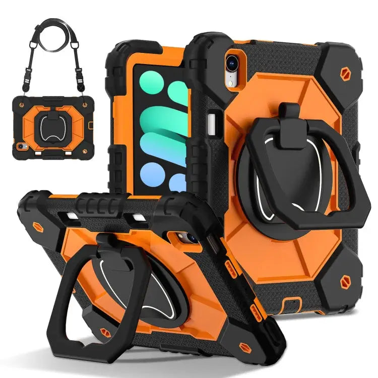 Contrast Color Robot Silicone Hybrid PC Tablet Case For iPad Pro 11 2024 For iPad Pro 11 2022 / Air 10.9 2022