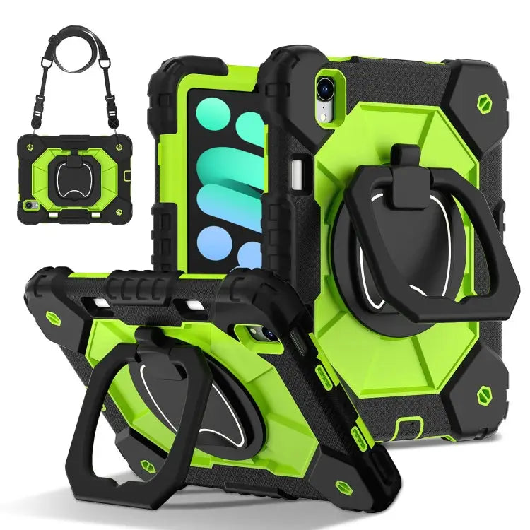 Contrast Color Robot Silicone Hybrid PC Tablet Case For iPad Pro 11 2024 For iPad Pro 11 2022 / Air 10.9 2022