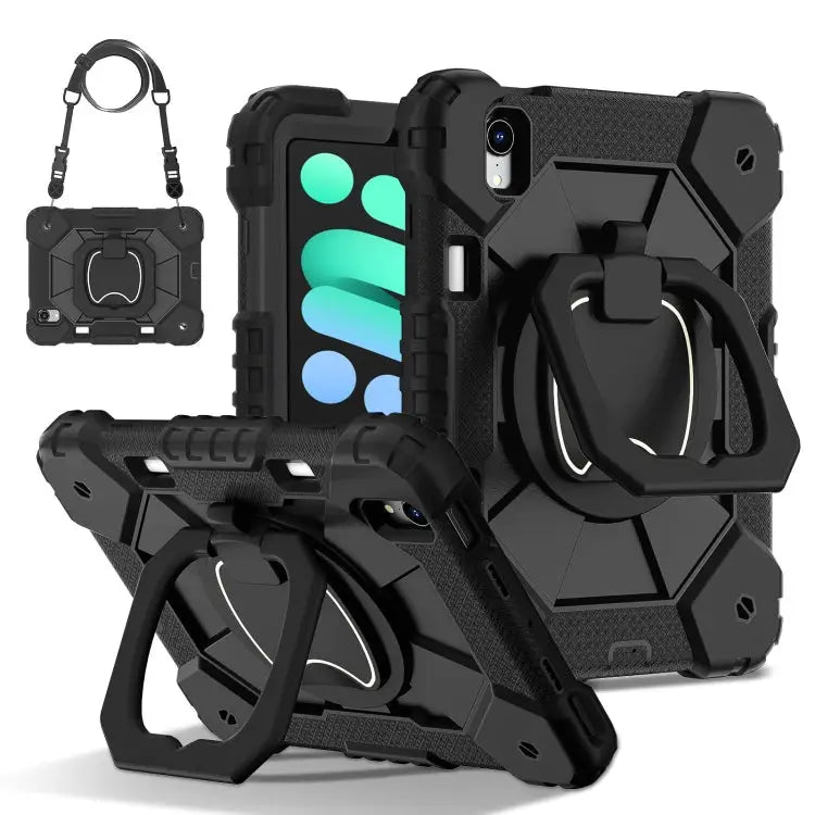 Contrast Color Robot Silicone Hybrid PC Tablet Case For iPad Pro 11 2024 For iPad Pro 11 2022 / Air 10.9 2022