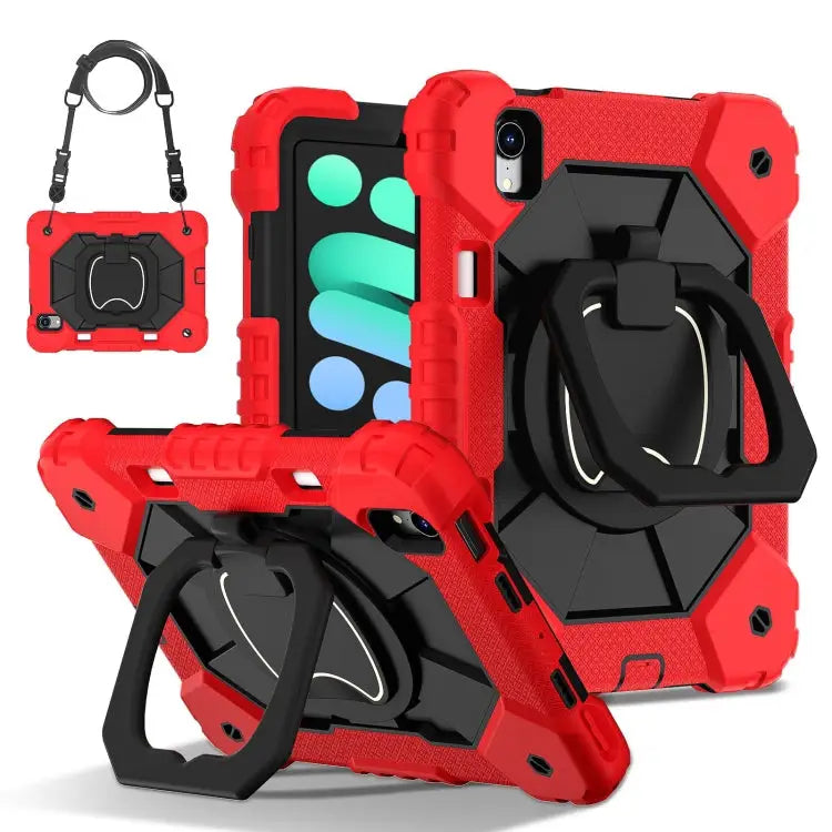 Contrast Color Robot Silicone Hybrid PC Tablet Case For iPad Pro 11 2024 For iPad Pro 11 2022 / Air 10.9 2022