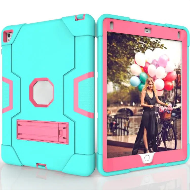 Contrast Color Robot Silicone + PC Tablet Case For iPad 6 / iPad Pro 9.7 2016 - Apple Accessories