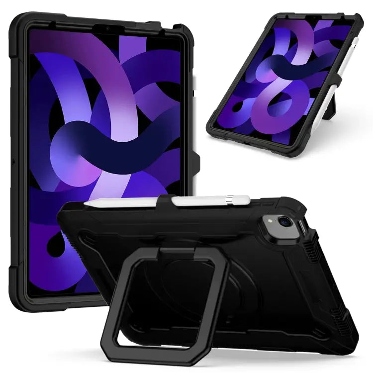 Contrast Color Shockproof Robot Silicone + PC Case with Wristband Holder For iPad 10.2 2021 / 2020 / 2019 For iPad Air
