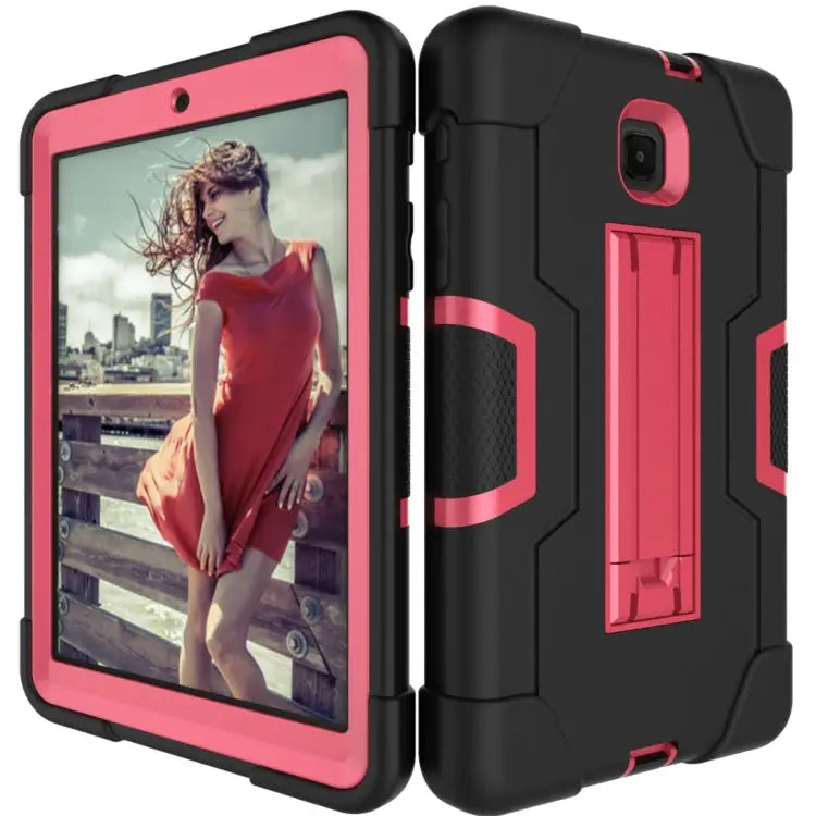 Contrast Color Silicone + PC Combination Case with Holder For Galaxy Tab A 8.0 & S Pen (2019) P200 For Galaxy Tab A 8.0