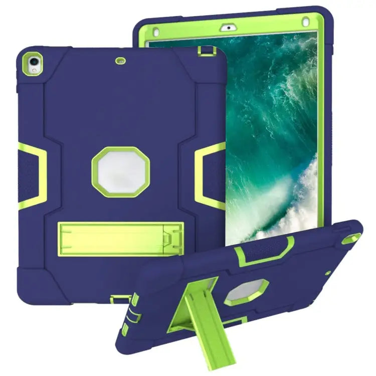 Contrast Color Silicone + PC Combination Case with Holder For Galaxy Tab A 10.5 T590 For Galaxy Tab S4 10.5 T830
