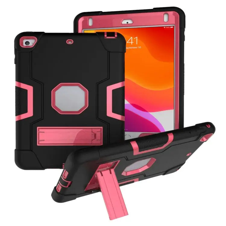Contrast Color Silicone + PC Combination Case with Holder For Galaxy Tab A 10.5 T590 For Galaxy Tab S4 10.5 T830