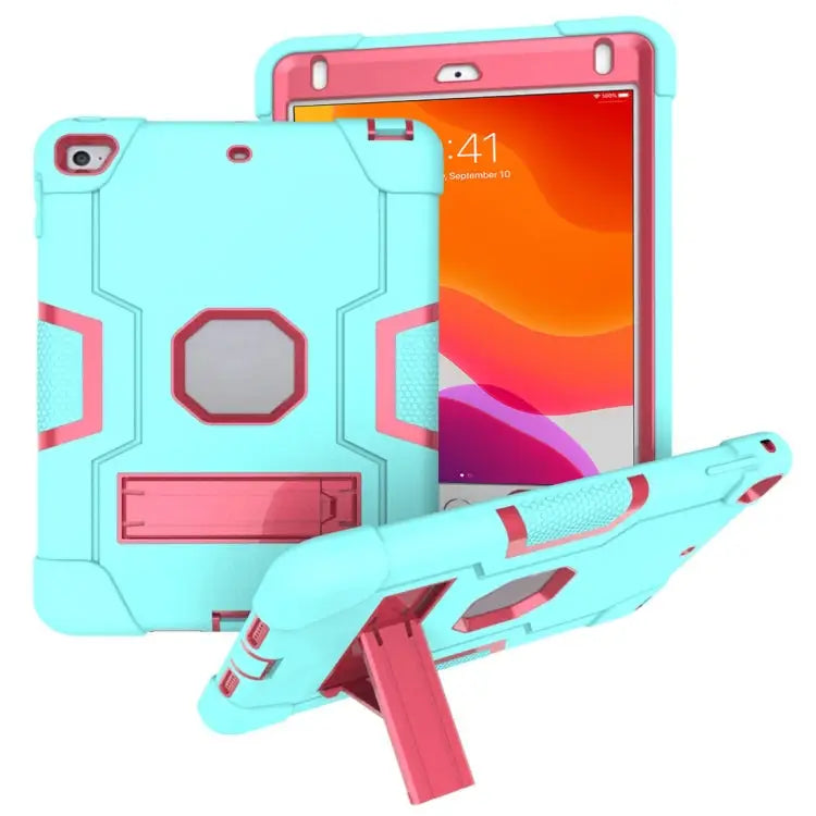 Contrast Color Silicone + PC Combination Case with Holder For Galaxy Tab A 10.5 T590 For Galaxy Tab S4 10.5 T830
