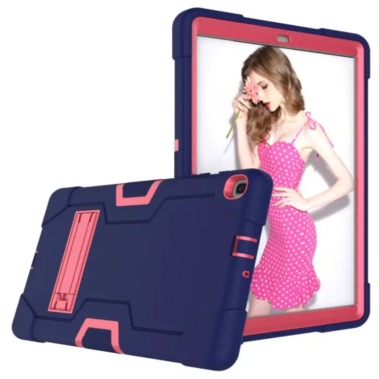 Contrast Color Silicone + PC Combination Case with Holder For Galaxy Tab A 10.1 (2019) T510 For Galaxy Tab S5e T720