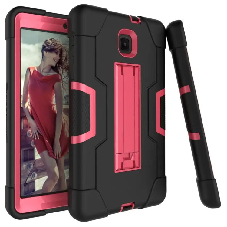 Contrast Color Silicone + PC Combination Case with Holder For Galaxy Tab A 8.0 & S Pen (2019) P200 For Galaxy Tab A 8.0