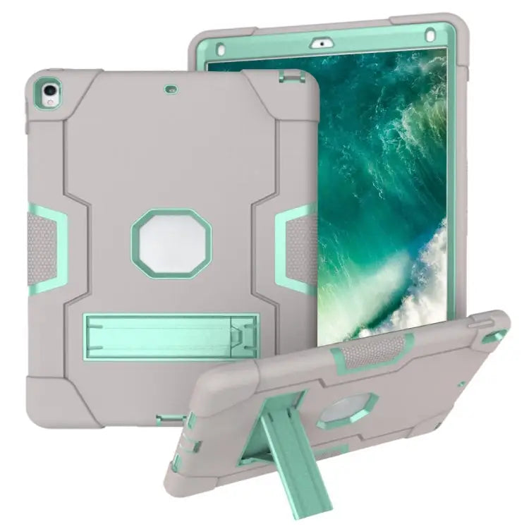 Contrast Color Silicone + PC Combination Case with Holder For Galaxy Tab A 10.5 T590 For Galaxy Tab S4 10.5 T830