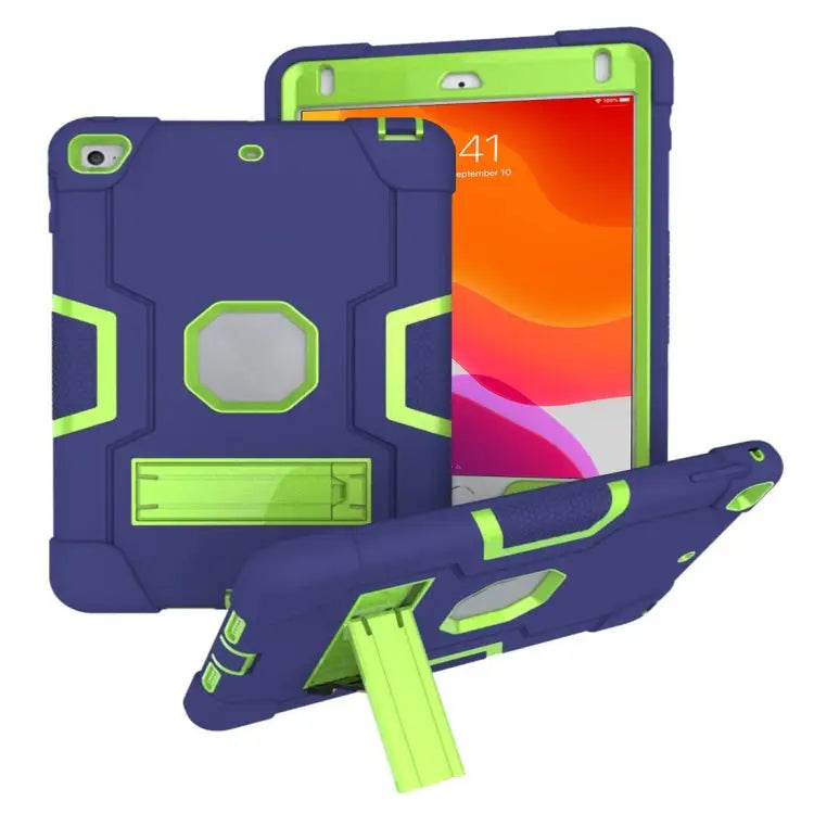 Contrast Color Silicone + PC Combination Case with Holder For Galaxy Tab A 10.5 T590 For Galaxy Tab S4 10.5 T830