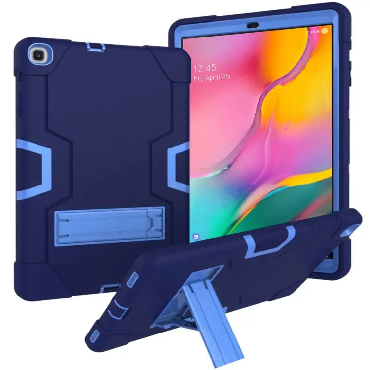 Contrast Color Silicone + PC Combination Case with Holder For Galaxy Tab A 10.1 (2019) T510 For Galaxy Tab S5e T720