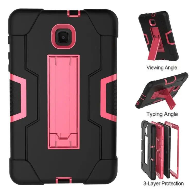 Contrast Color Silicone + PC Combination Case with Holder For Galaxy Tab A 8.0 & S Pen (2019) P200 For Galaxy Tab A 8.0