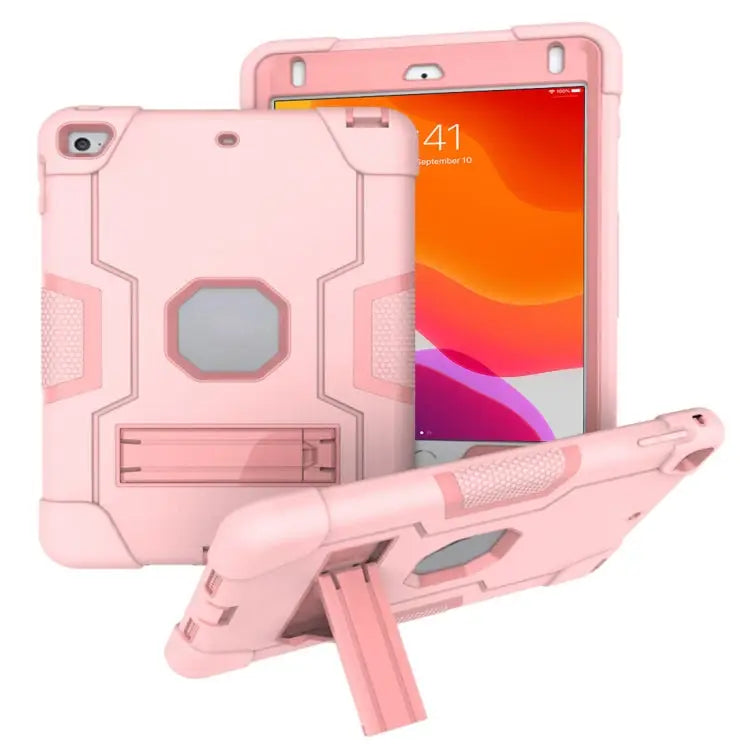 Contrast Color Silicone + PC Combination Case with Holder For Galaxy Tab A 10.5 T590 For Galaxy Tab S4 10.5 T830