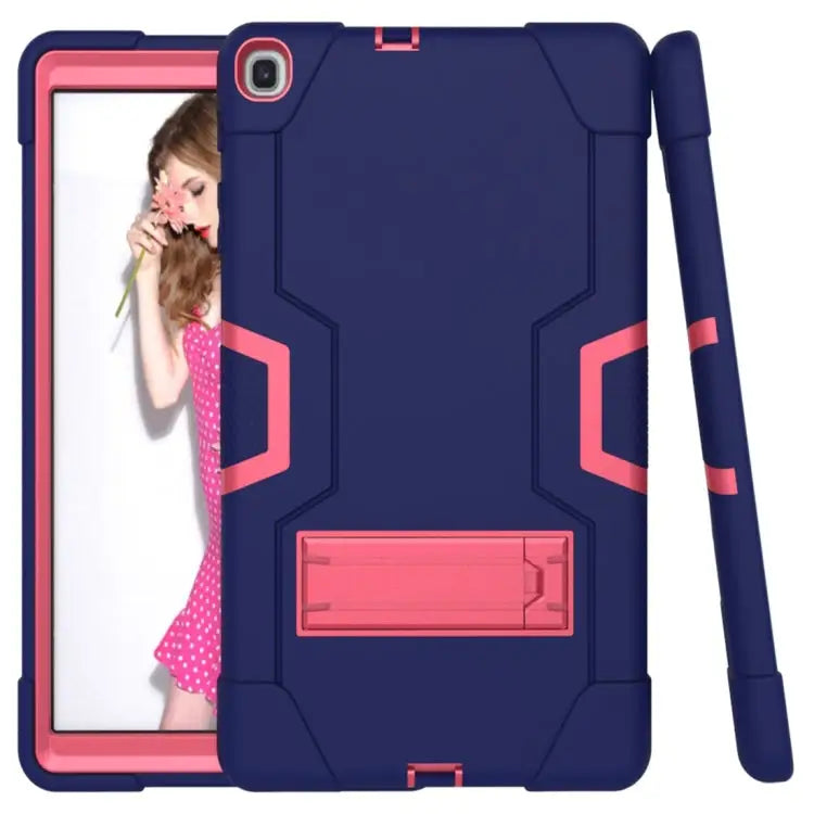Contrast Color Silicone + PC Combination Case with Holder For Galaxy Tab A 10.1 (2019) T510 For Galaxy Tab S5e T720