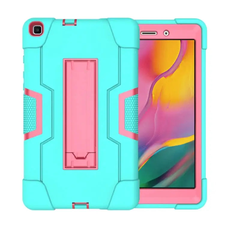 Contrast Color Silicone + PC Combination Case with Holder For Galaxy Tab A 8.0 & S Pen (2019) P200 For Galaxy Tab A 8.0