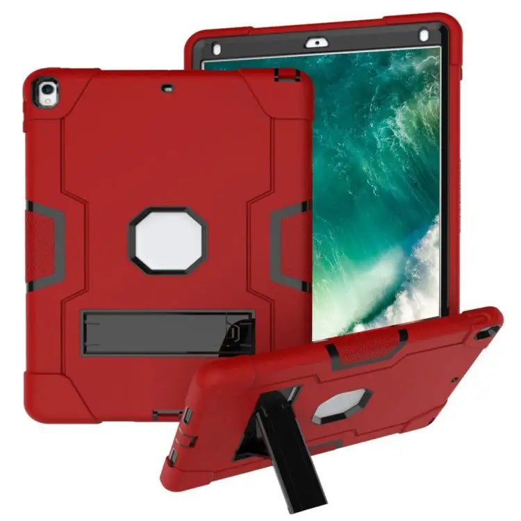 Contrast Color Silicone + PC Combination Case with Holder For Galaxy Tab A 10.5 T590 For Galaxy Tab S4 10.5 T830