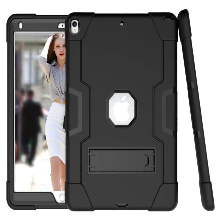 Contrast Color Silicone + PC Combination Case with Holder For Galaxy Tab A 10.5 T590 For Galaxy Tab S4 10.5 T830