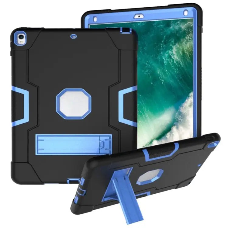 Contrast Color Silicone + PC Combination Case with Holder For Galaxy Tab A 10.5 T590 For Galaxy Tab S4 10.5 T830