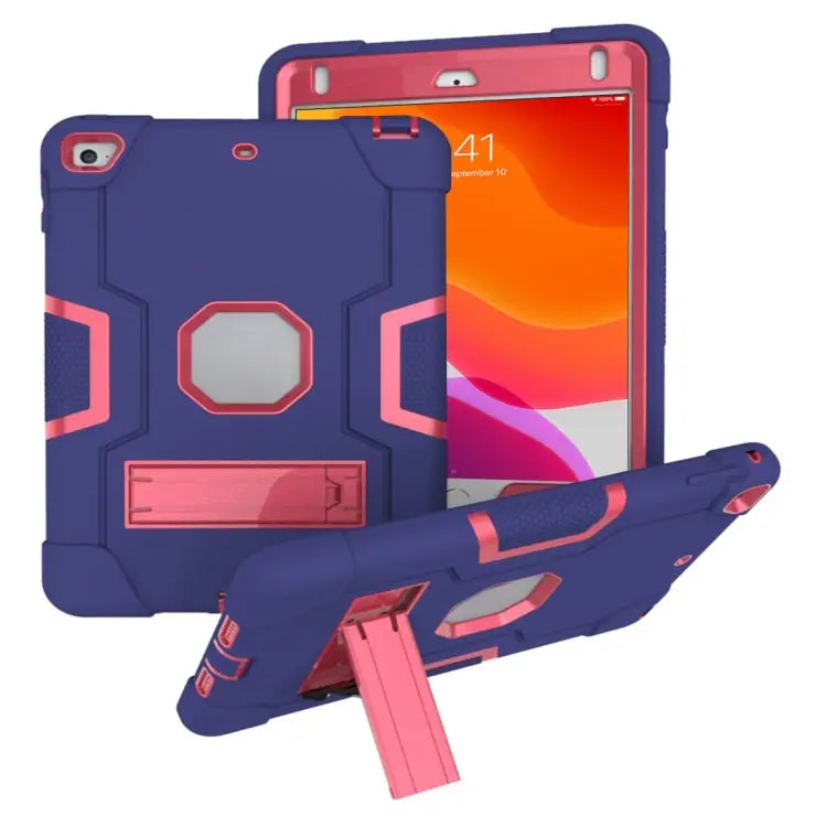 Contrast Color Silicone + PC Combination Case with Holder For Galaxy Tab A 10.5 T590 For Galaxy Tab S4 10.5 T830