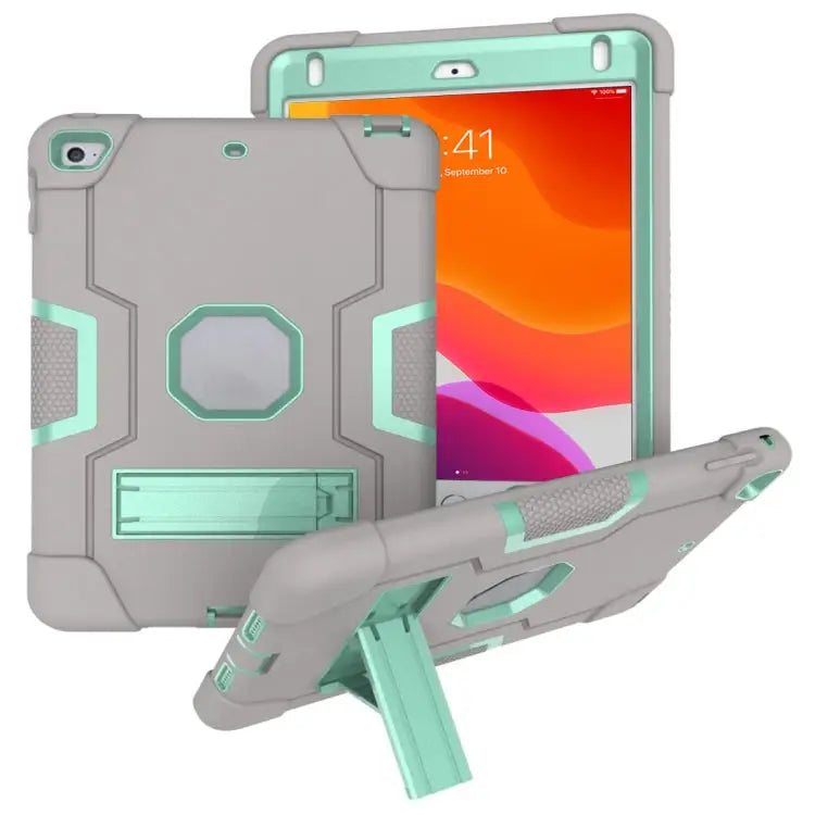 Contrast Color Silicone + PC Combination Case with Holder For Galaxy Tab A 10.5 T590 For Galaxy Tab S4 10.5 T830