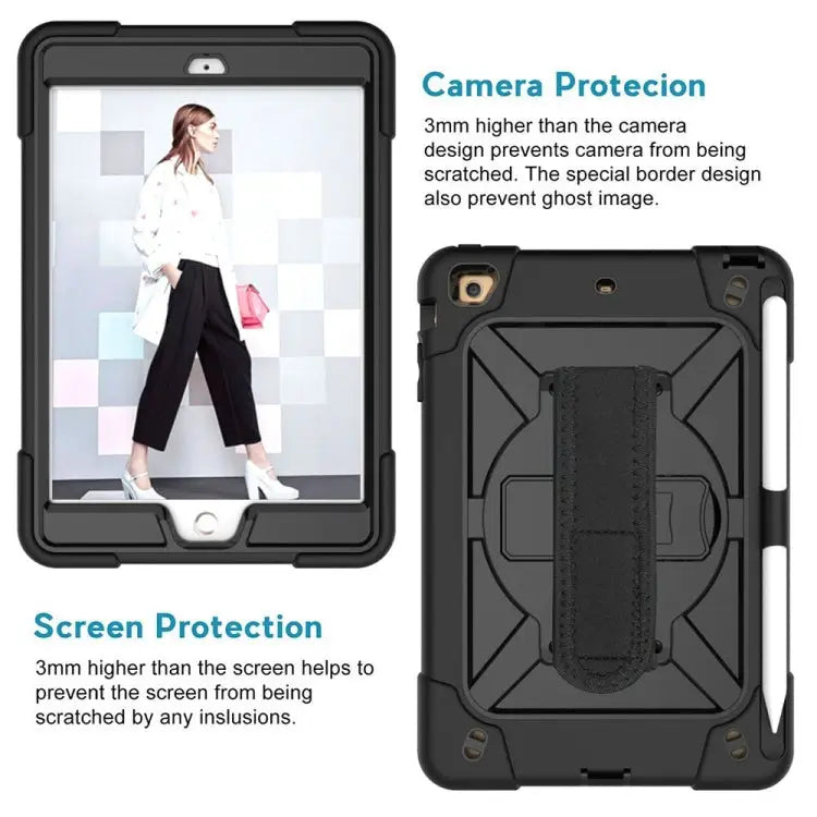 Contrast Color Silicone + PC Combination Case with Holder For iPad mini 3 - Apple Accessories