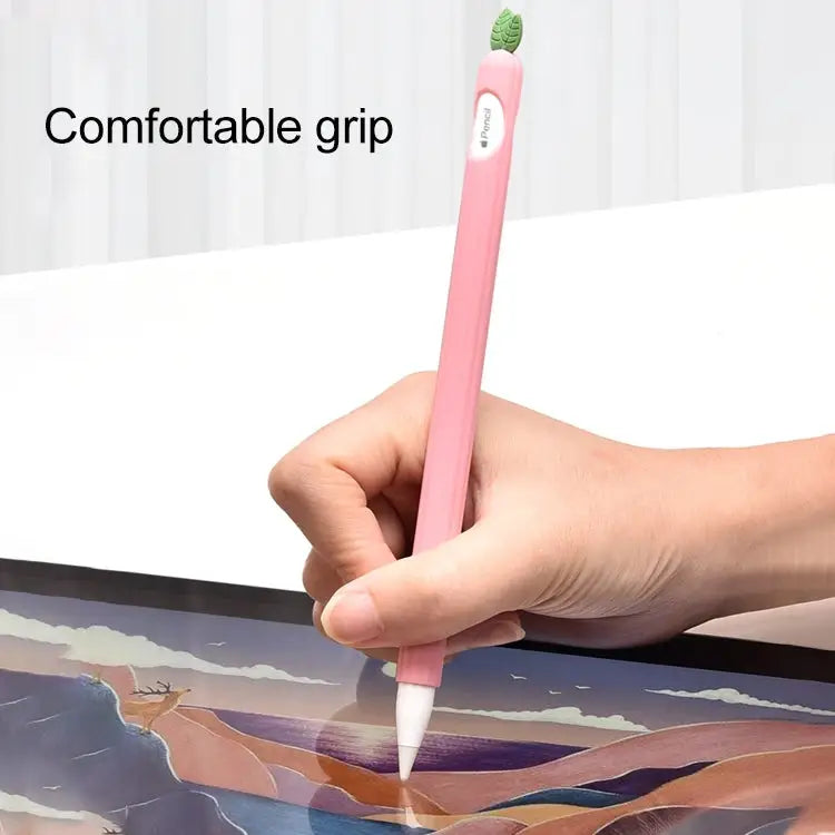 Contrasting Color Mint Leaf Silicone Non-slip Protective Cover For Apple Pencil 1 For Apple Pencil 2 - Apple Accessories