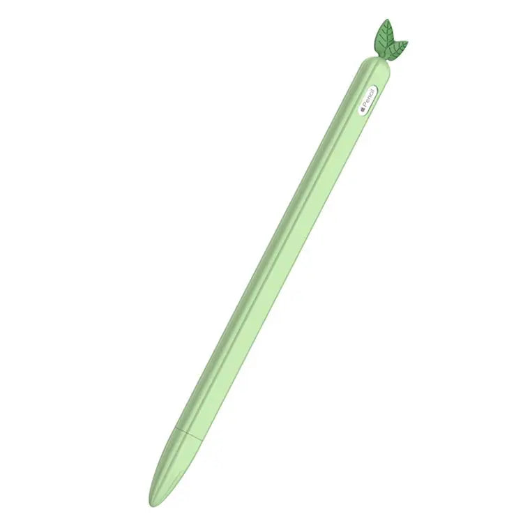 Contrasting Color Mint Leaf Silicone Non-slip Protective Cover For Apple Pencil 1 For Apple Pencil 2 - For Apple Pencil