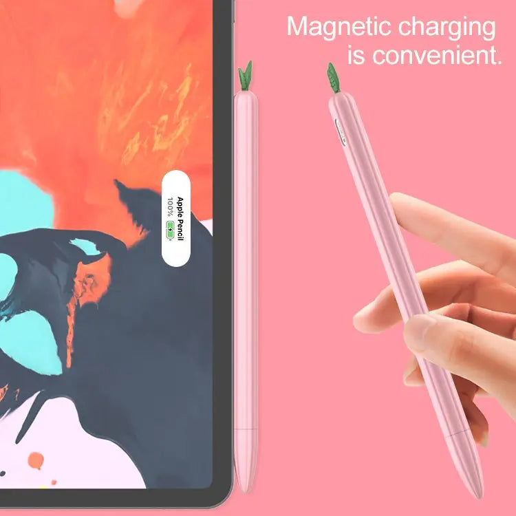 Contrasting Color Mint Leaf Silicone Non-slip Protective Cover For Apple Pencil 1 For Apple Pencil 2 - Apple Accessories
