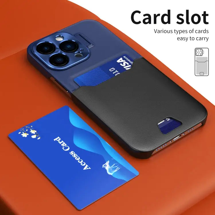 Contrasting Colors Invisible Holder Phone Case