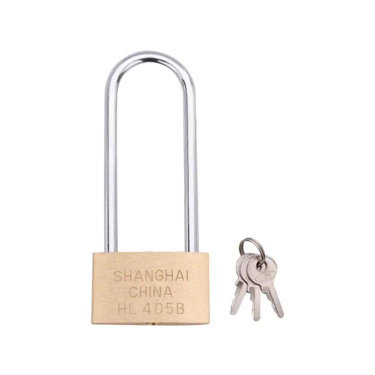 Copper Padlock Small Lock Style: Long Lock Beam 50mm Not Open Long 50mm Not Open - Long, 50mm Not Open
