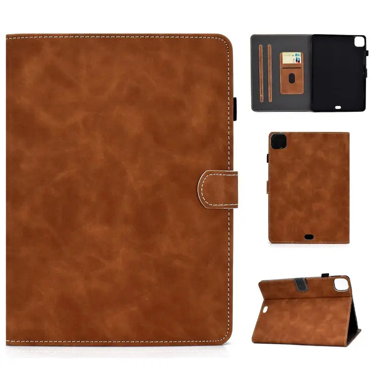 Cowhide Texture Horizontal Flip Leather Case with Holder & Card Slots & Sleep / Wake-up Function For iPad Air 2022