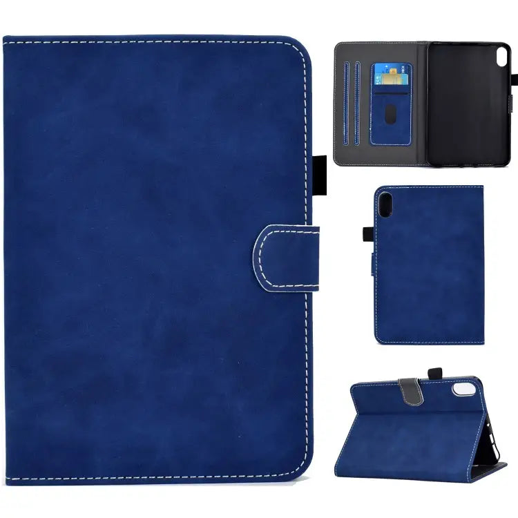 Cowhide Texture Tablet Leather Smart Case For iPad 10th Gen 10.9 2022 - For iPad 10th Gen 10.9 2022 / Blue - Apple