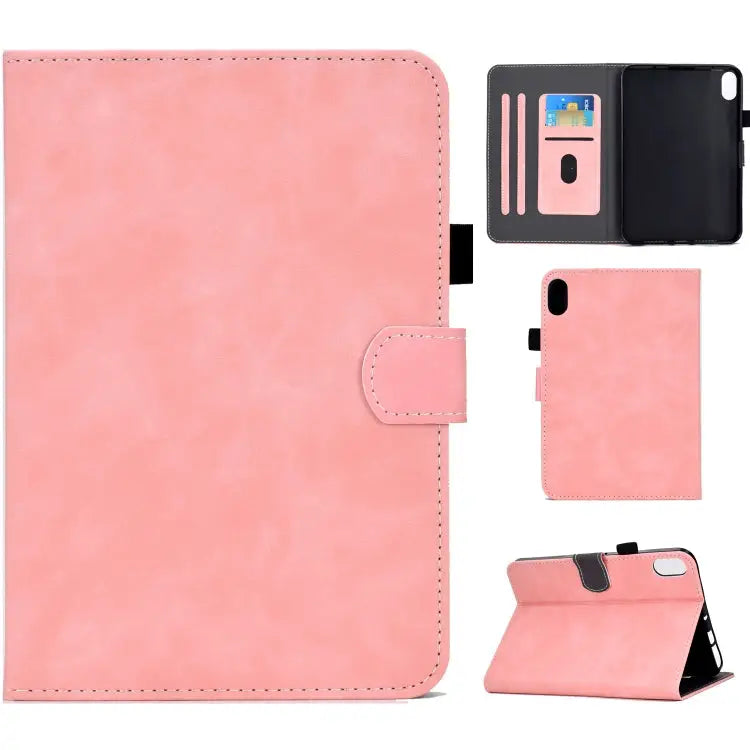 Cowhide Texture Tablet Leather Smart Case For iPad 10th Gen 10.9 2022 - For iPad 10th Gen 10.9 2022 / Rose Gold - Apple