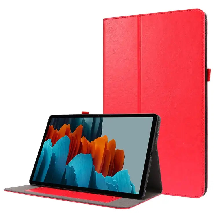 Crazy Horse Texture Horizontal Flip Leather Case with 2-folding Holder & Card Slot For Samsung Galaxy Tab S8+ / Tab S8