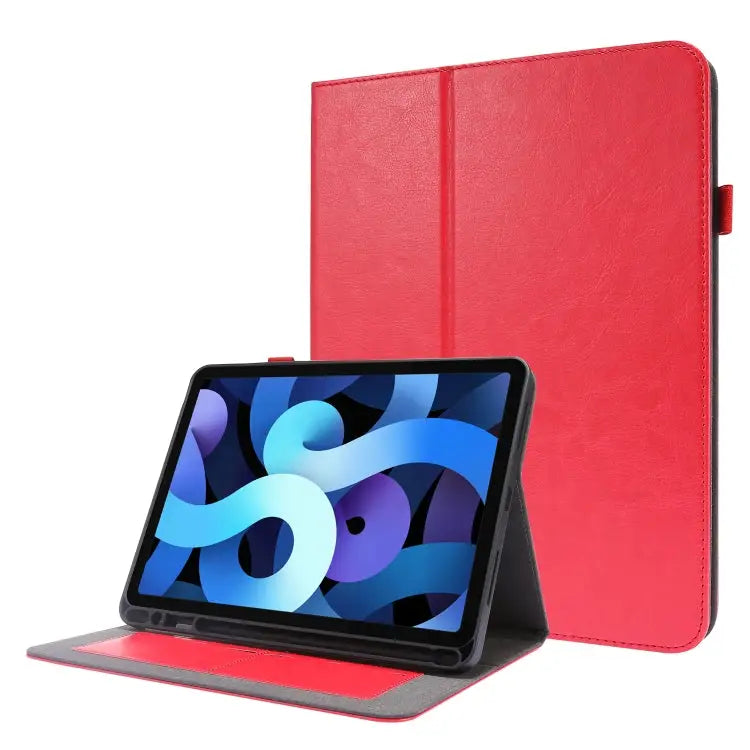 Crazy Horse Texture Horizontal Flip Leather Case with 2-folding Holder & Card Slot For Lenovo Tab M10 For iPad 10.2