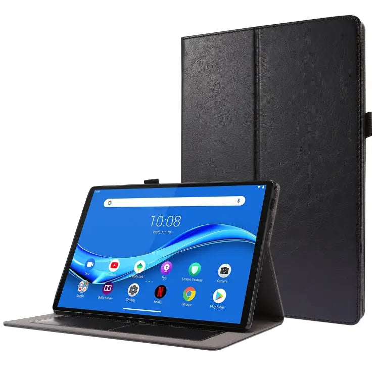 Crazy Horse Texture Horizontal Flip Leather Case with 2-folding Holder & Card Slot For Lenovo Tab M10 For iPad 10.2