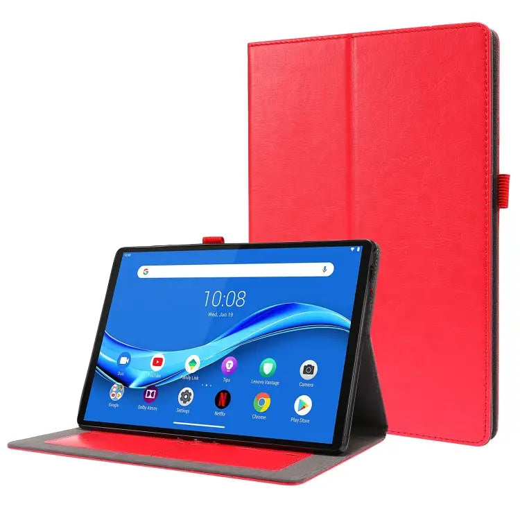 Crazy Horse Texture Horizontal Flip Leather Case with 2-folding Holder & Card Slot For Lenovo Tab M10 For iPad 10.2