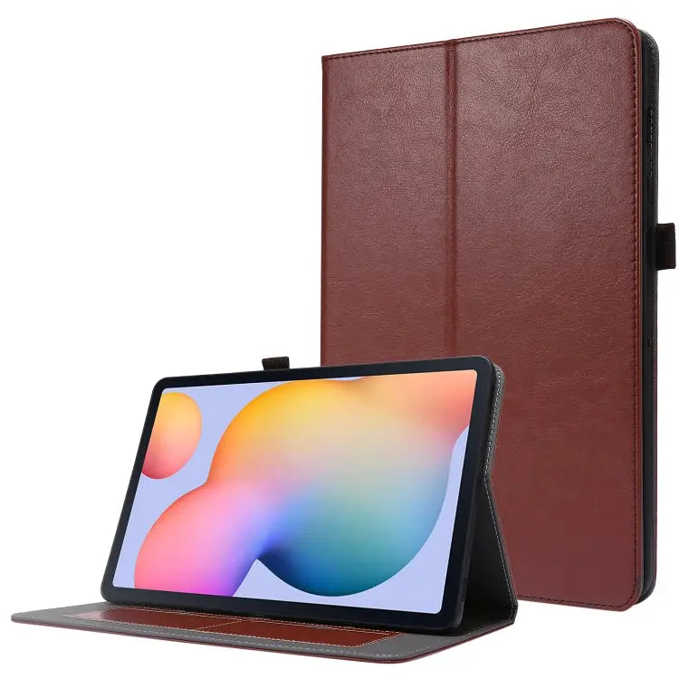 Crazy Horse Texture Horizontal Flip Leather Case with 2-folding Holder & Card Slot For Samsung Galaxy Tab S8+ / Tab S8
