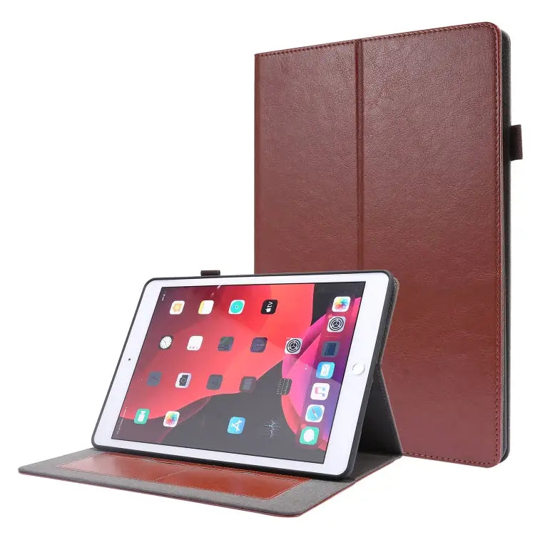 Crazy Horse Texture Horizontal Flip Leather Case with 2-folding Holder & Card Slot For Lenovo Tab M10 For iPad 10.2
