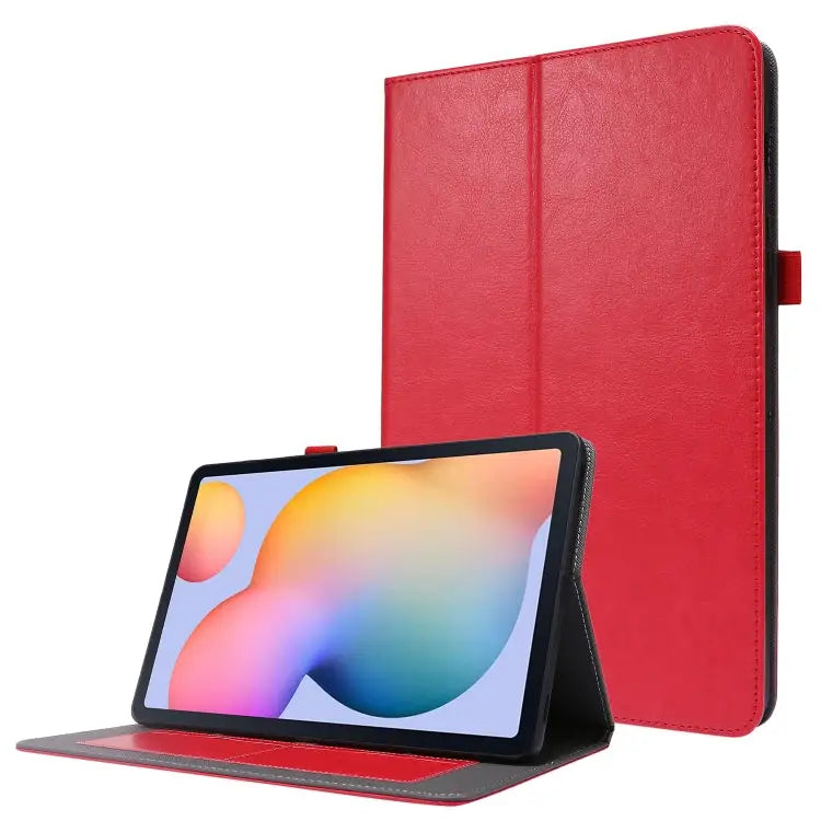 Crazy Horse Texture Horizontal Flip Leather Case with 2-folding Holder & Card Slot For Samsung Galaxy Tab S8+ / Tab S8