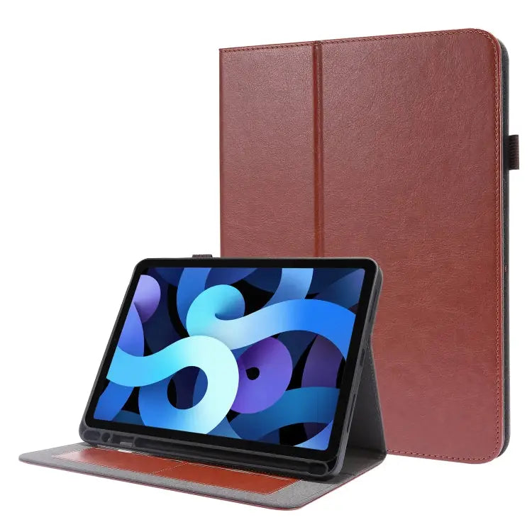 Crazy Horse Texture Horizontal Flip Leather Case with 2-folding Holder & Card Slot For Lenovo Tab M10 For iPad 10.2