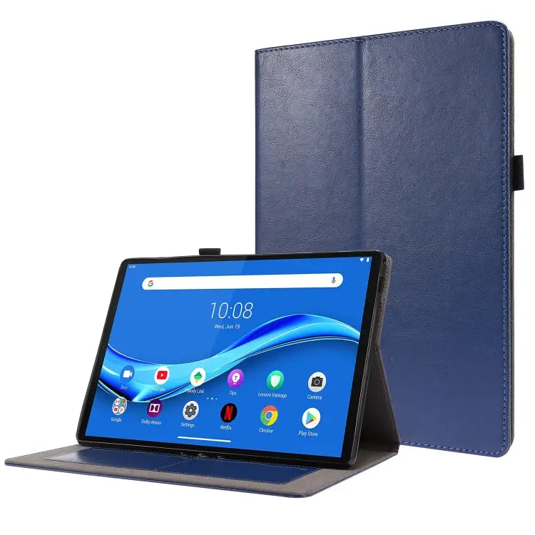 Crazy Horse Texture Horizontal Flip Leather Case with 2-folding Holder & Card Slot For Lenovo Tab M10 For iPad 10.2