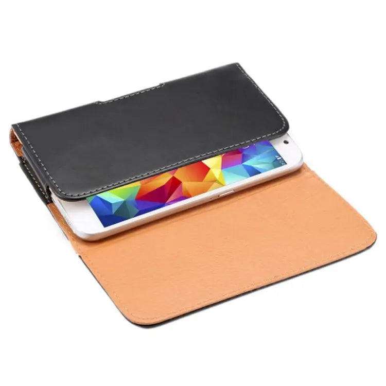 Crazy Horse Texture Vertical Flip Leather Case / Waist Bag with Back Splint for iPhone X & Galaxy S5 / G900