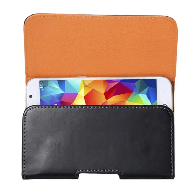 Crazy Horse Texture Vertical Flip Leather Case / Waist Bag with Back Splint for iPhone X & Galaxy S5 / G900